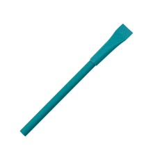 Ручка картонная с колпачком Recycled, бирюзовый