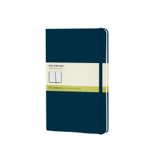 Записная книжка Moleskine Classic (нелинованный) в твердой обложке, Large (13х21см), голубой сапфир