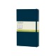 Купить Записная книжка Moleskine Classic (нелинованный) в твердой обложке, Large (13х21см), голубой сапфир с нанесением логотипа