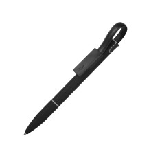 Ручка шариковая с кабелем USB, черный