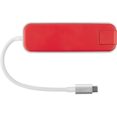 Купить Хаб USB Rombica Type-C Chronos Red с нанесением логотипа