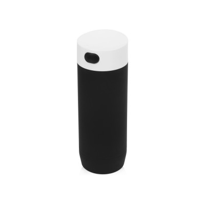 Купить Вакуумная термокружка Recoil, черный/белый с нанесением логотипа