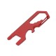 Купить Мультиинструмент Carabiner, красный с нанесением логотипа