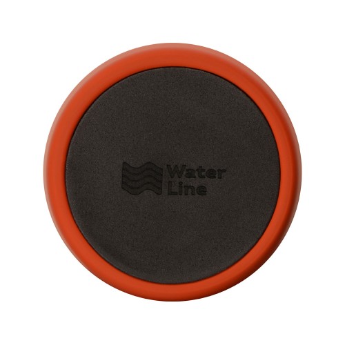 Купить Вакуумная термокружка с кнопкой Streamline, Waterline, soft-touch, тубус, красный с нанесением логотипа