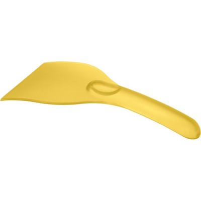Купить Скребок для льда Chilly 2.0 из переработанного ПЭТ, желтый с нанесением логотипа