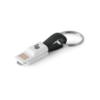 Купить RIEMANN. USB-кабель с разъемом 2 в 1, Черный с нанесением