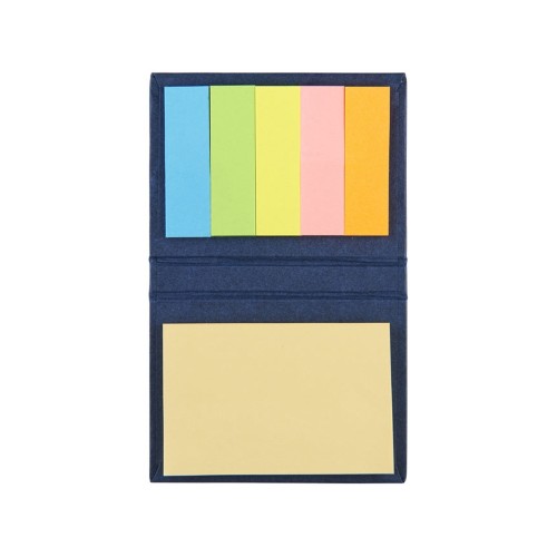 Купить Небольшой комбинированный блокнот, синий с нанесением логотипа