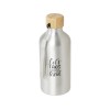 Купить Бутылка для воды Malpeza из переработанного алюминия, 500 мл - Серебряный с нанесением логотипа