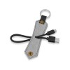 Купить Кабель-брелок USB-MicroUSB Pelle, черный с нанесением логотипа