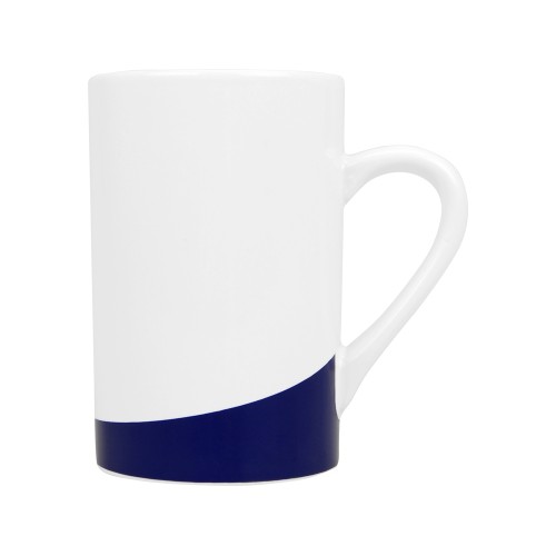 Купить Кружка Мерсер 320мл, белый/синий с нанесением логотипа