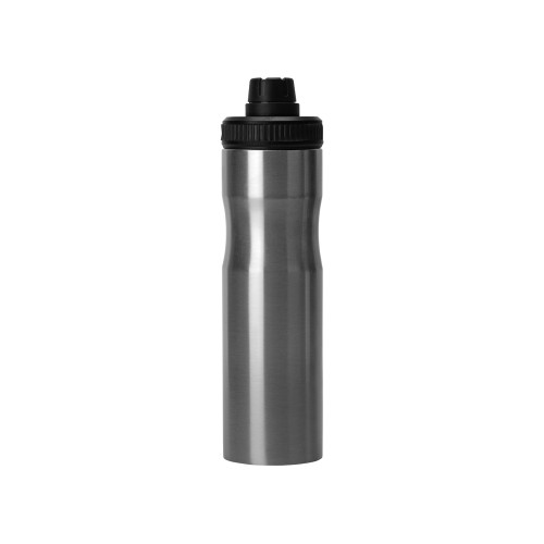 Купить Бутылка для воды Supply Waterline, нерж сталь, 850 мл, серебристый/черный с нанесением логотипа