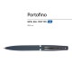Купить Ручка Portofino шариковая автоматическая, синий металлический корпус, 1.0 мм, синяя с нанесением логотипа