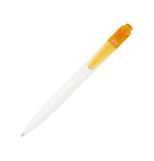 Шариковая ручка Thalaasa из океанического пластика, оранжевый прозрачный/белый