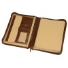 Купить Ежедневник в папке на молнии Первое лицо Giulio Barсa, коричневый с нанесением логотипа