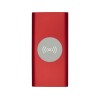 Купить Беспроводное портативное зарядное устройство емкостью 8000 мАч Juice, красный с нанесением логотипа