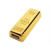Купить USB-флешка на 4 Гб в виде слитка золота, золотой с нанесением логотипа