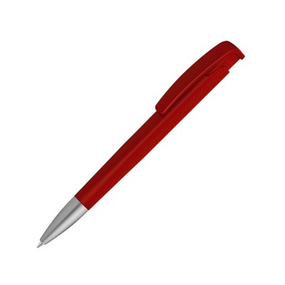 Купить Шариковая ручка с геометричным корпусом из пластика Lineo SI, красный с нанесением