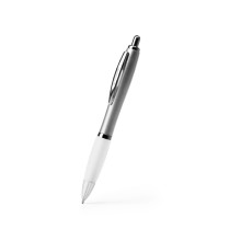 Ручка пластиковая шариковая CONWI, серебристый/белый
