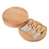 Купить Набор ножей для сыра в деревянном футляре, который можно использовать как разделочную доску с нанесением логотипа
