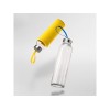 Купить Бутылка стеклянная CAMU в чехле из неопрена, 500 мл, прозрачный/желтый с нанесением логотипа