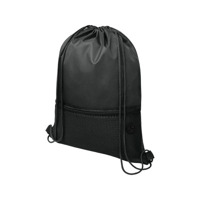 Купить Сетчастый рюкзак со шнурком Oriole, черный с нанесением логотипа