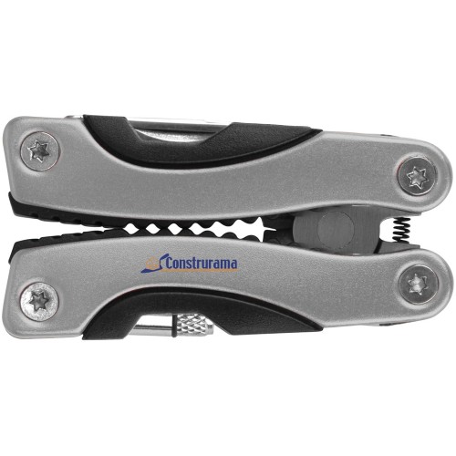 Купить Мультитул Amass со светодиодным фонариком - Серебряный с нанесением логотипа