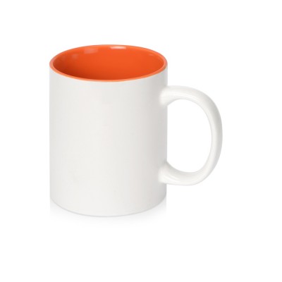 Купить Кружка Sublime Color XL для сублимации 440мл, белый/оранжевый с нанесением