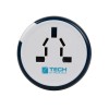 Купить Адаптер с 2-умя USB-портами для зарядки Travel Blue Twist & Slide Adaptor голубой/белый с нанесением логотипа