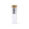 Купить Бутылка SAOKO из боросиликатного стекла 420 мл, прозрачный/натуральный с нанесением логотипа