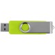 Купить USB/micro USB-флешка 2.0 на 16 Гб Квебек OTG, зеленое яблоко с нанесением логотипа