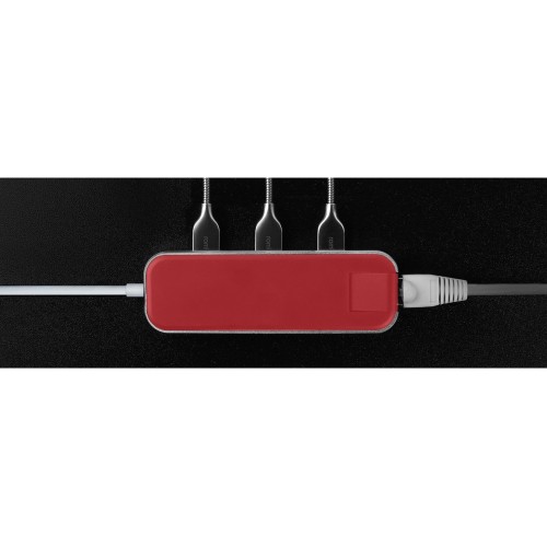 Купить Хаб USB Rombica Type-C Chronos Red с нанесением логотипа
