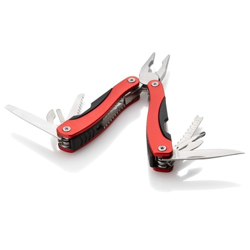 Купить Многофункциональный инструмент Casper 11 в 1 - Красный (10 х 4,5 х 2 см) с нанесением логотипа