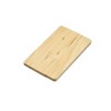 Купить Флешка в виде деревянной карточки с выдвижным механизмом, 16 Гб, натуральный с нанесением логотипа