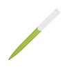 Купить Ручка пластиковая шариковая Umbo BiColor, зеленое яблоко/белый с нанесением логотипа