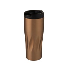 Медный термостакан объемом 450 мл с вакуумной изоляцией Waves, rose gold