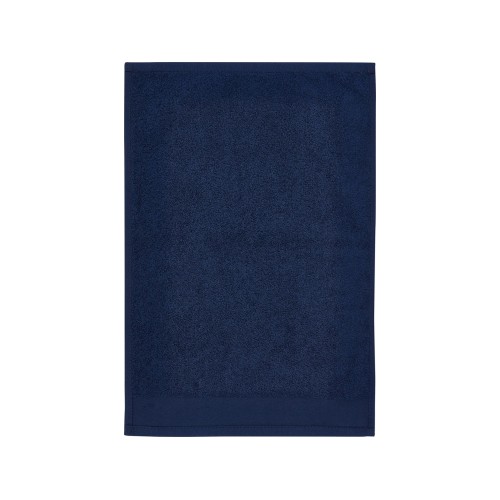 Купить Хлопковое полотенце для ванной Chloe 30x50 см плотностью 550 г/м2, темно-синий с нанесением логотипа