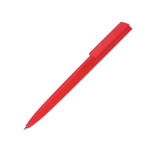Купить Ручка пластиковая шариковая Taper Solid, матовый красный с нанесением логотипа