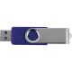 Купить Флеш-карта USB 2.0 16 Gb Квебек, синий с нанесением логотипа