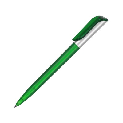 Купить Ручка шариковая Арлекин, зеленый с нанесением логотипа