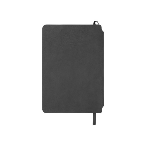 Купить Блокнот Notepeno 130x205 мм с тонированными линованными страницами, серый (Р) с нанесением логотипа