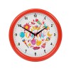Купить Часы настенные разборные Idea, красный с нанесением логотипа