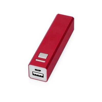 Купить Портативное зарядное устройство Спейс, 3000 mAh, красный с нанесением логотипа