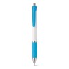 Купить DARBY. Шариковая ручка с противоскользящим покрытием, Голубой с нанесением логотипа