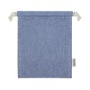 Купить Маленькая подарочная сумка Pheebs объемом 0,5 л из хлопка плотностью 150 г/м2, синий с нанесением логотипа