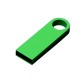 Купить USB 2.0-флешка на 32 Гб с мини чипом и круглым отверстием, зеленый с нанесением логотипа