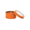 Купить Ароматическая свеча FLAKE с запахом ванили, оранжевый с нанесением логотипа