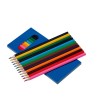Купить Набор из 12 цветных карандашей Hakuna Matata, синий с нанесением логотипа