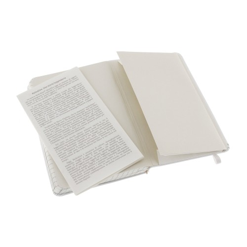 Купить Записная книжка Moleskine Classic (в клетку), Pocket (9х14 см), белый с нанесением логотипа