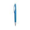 Купить Ручка пластиковая шариковая Chink, голубой/белый с нанесением логотипа