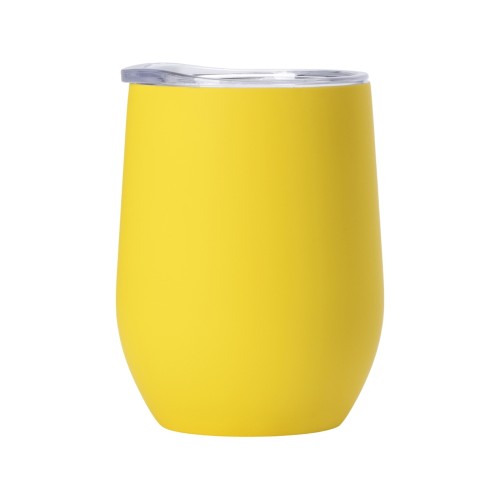 Купить Термокружка Vacuum mug C1, soft touch, 370мл, желтый с нанесением логотипа